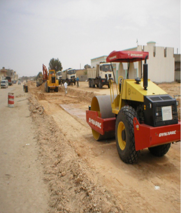 مشروع تنفيذ أعمال المرافق المتكاملة بحي الإتحاد الإفريقي 700 وحدة سكنية بسرت